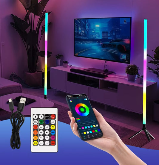 2Pack RGB LED Light Floor Lamp