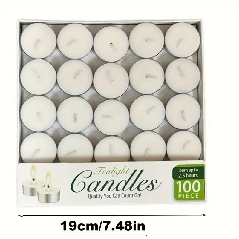 Candles - Smokeless, Long-Lasting 3-4 Hour Burn Time For Weddings, Halloween, Christmas, Birthdays & More