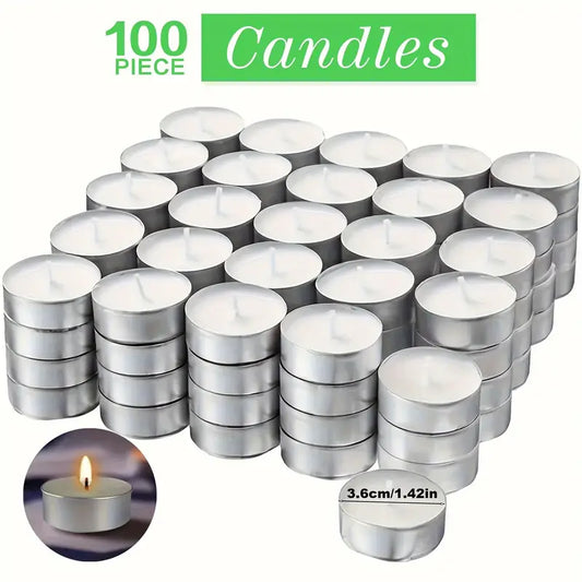 Candles - Smokeless, Long-Lasting 3-4 Hour Burn Time For Weddings, Halloween, Christmas, Birthdays & More